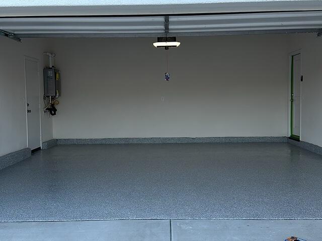 New polyaspartic garage floor coating