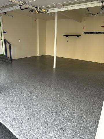 Gray colored concrete coating