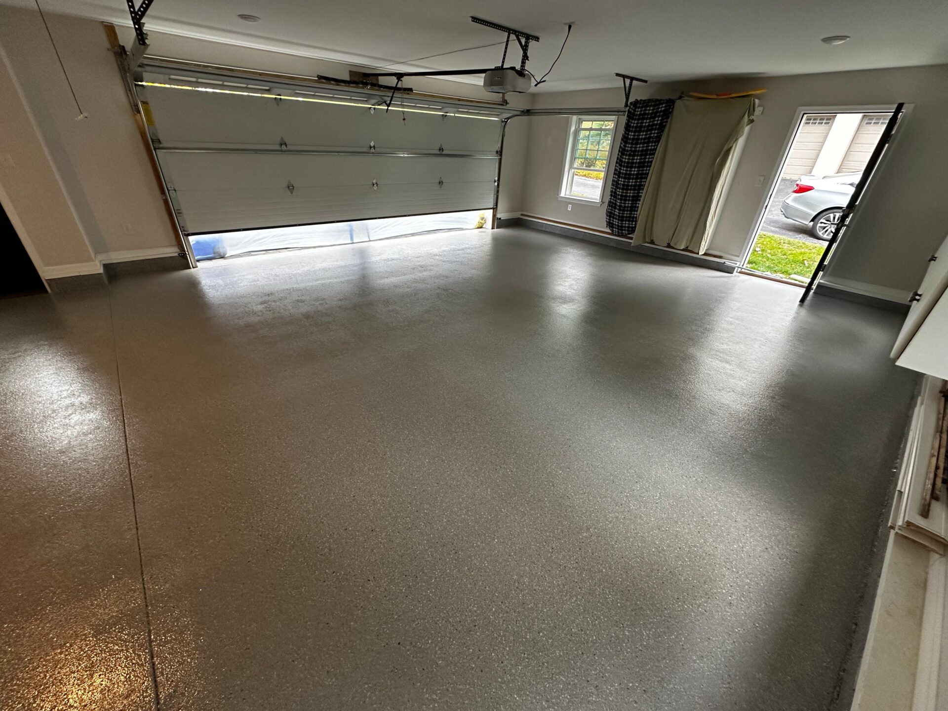 new polyaspartic garage floor