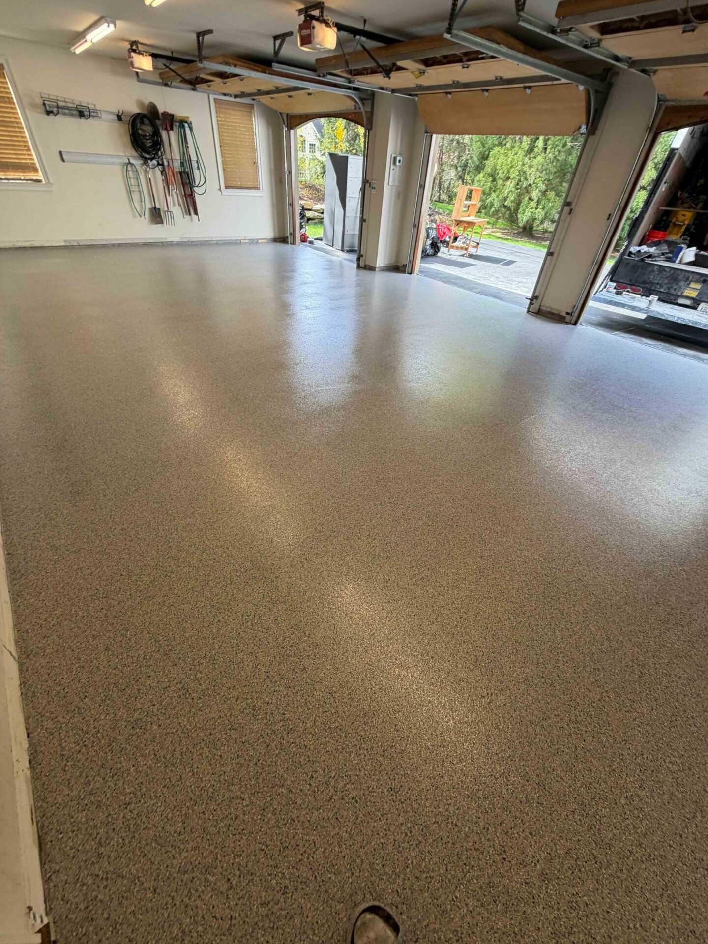 Garage Floor Coating in Bryn Mawr in the color Blue Taupe