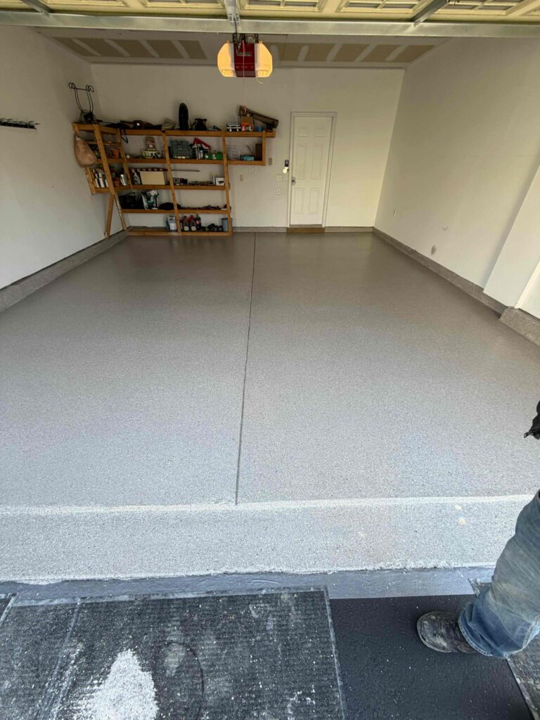 Garage Floor Coating in the color Bronze