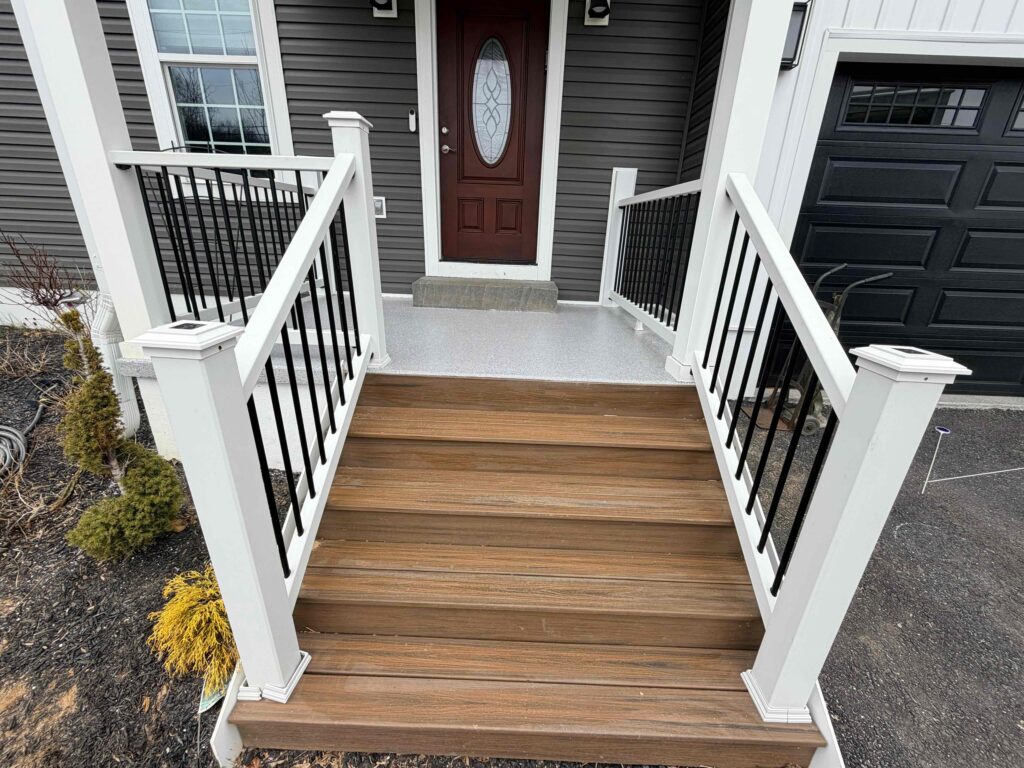 Concrete Patio Coating in Silver