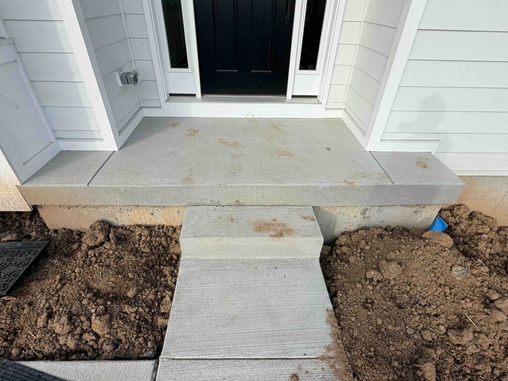 Front Porch Before Concrete Coating in King of Prussia