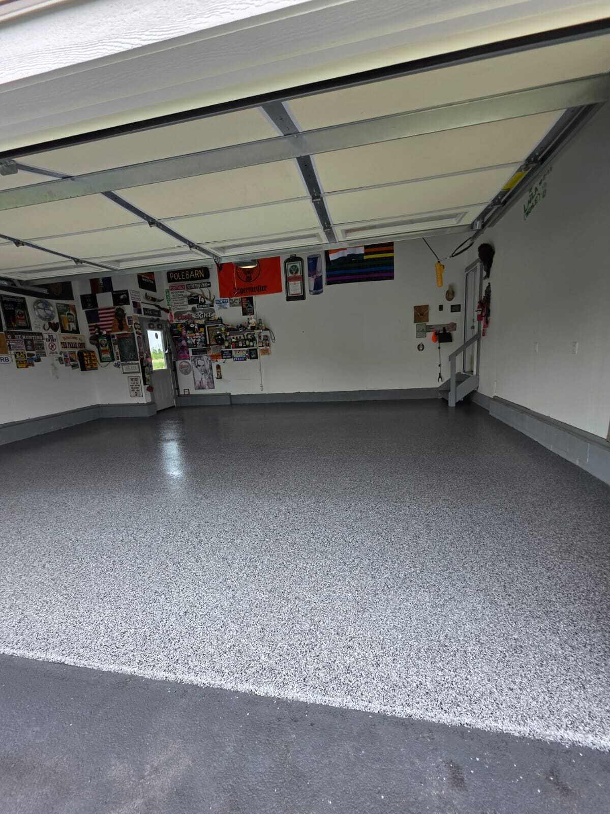 Polyaspartic garage floor coating