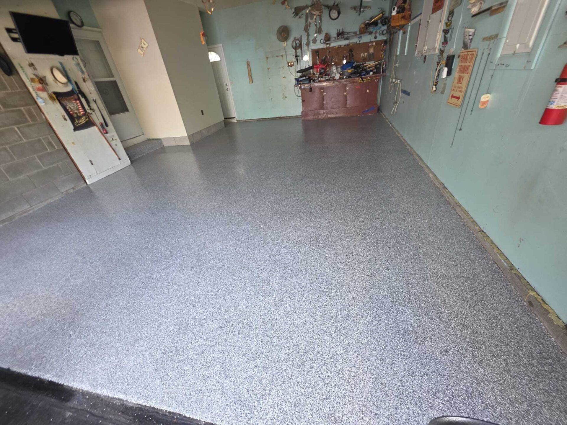New, sleek polyaspartic floor coating