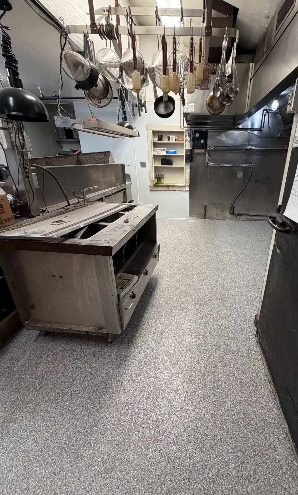 Concrete Floor Coating in newport in the color pewter