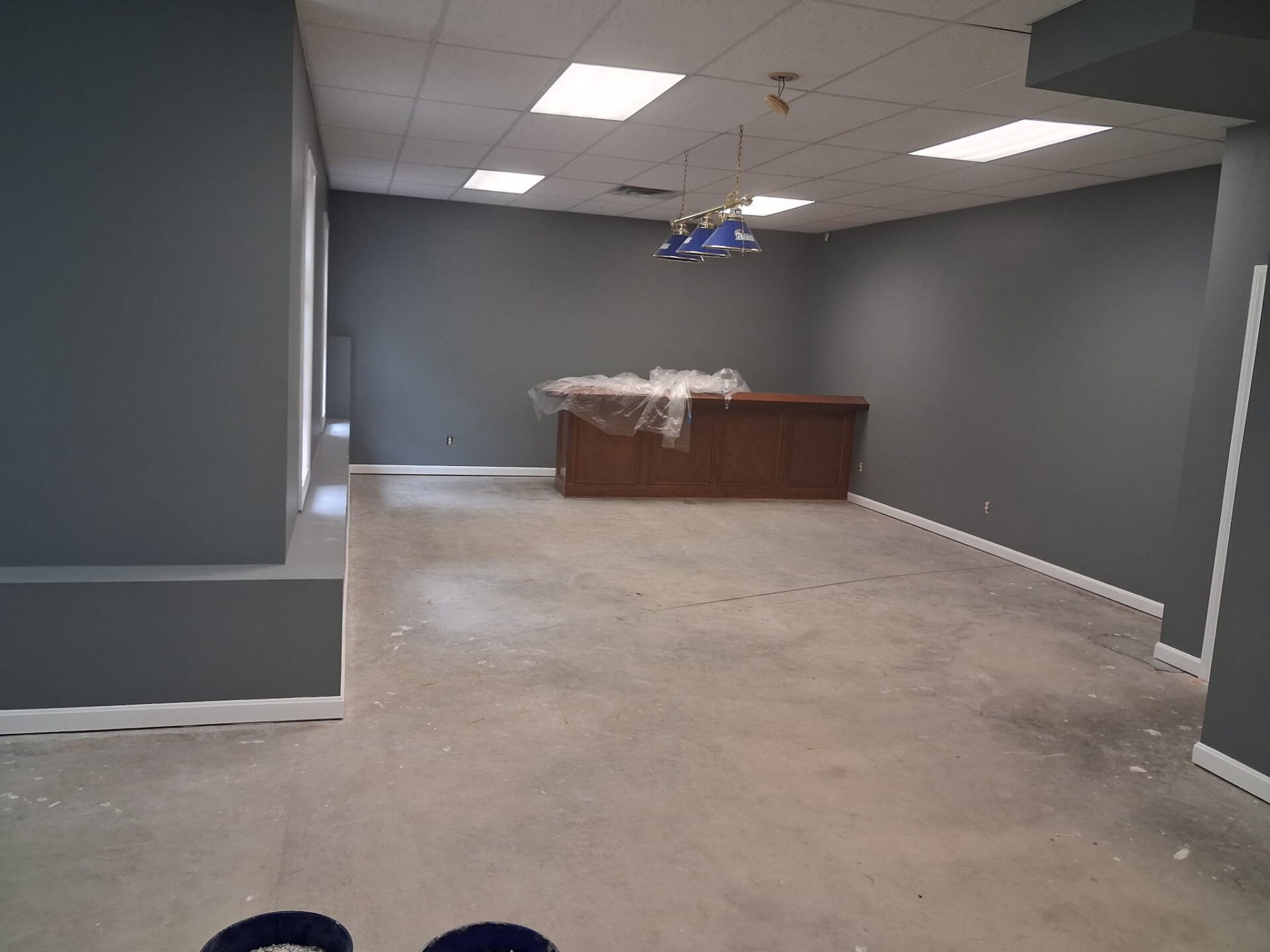 Concrete Floor Before a concrete coating