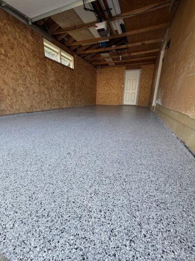 garage after concrete coating in cranston