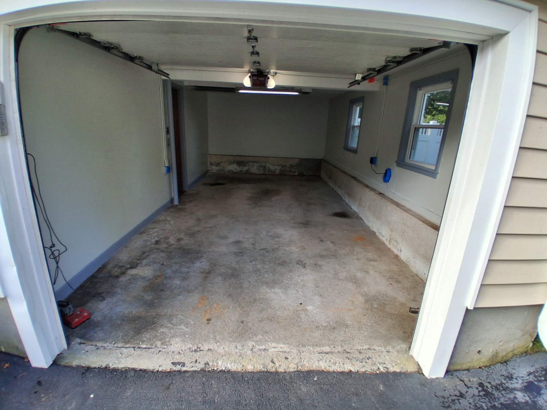 worn out garage floor
