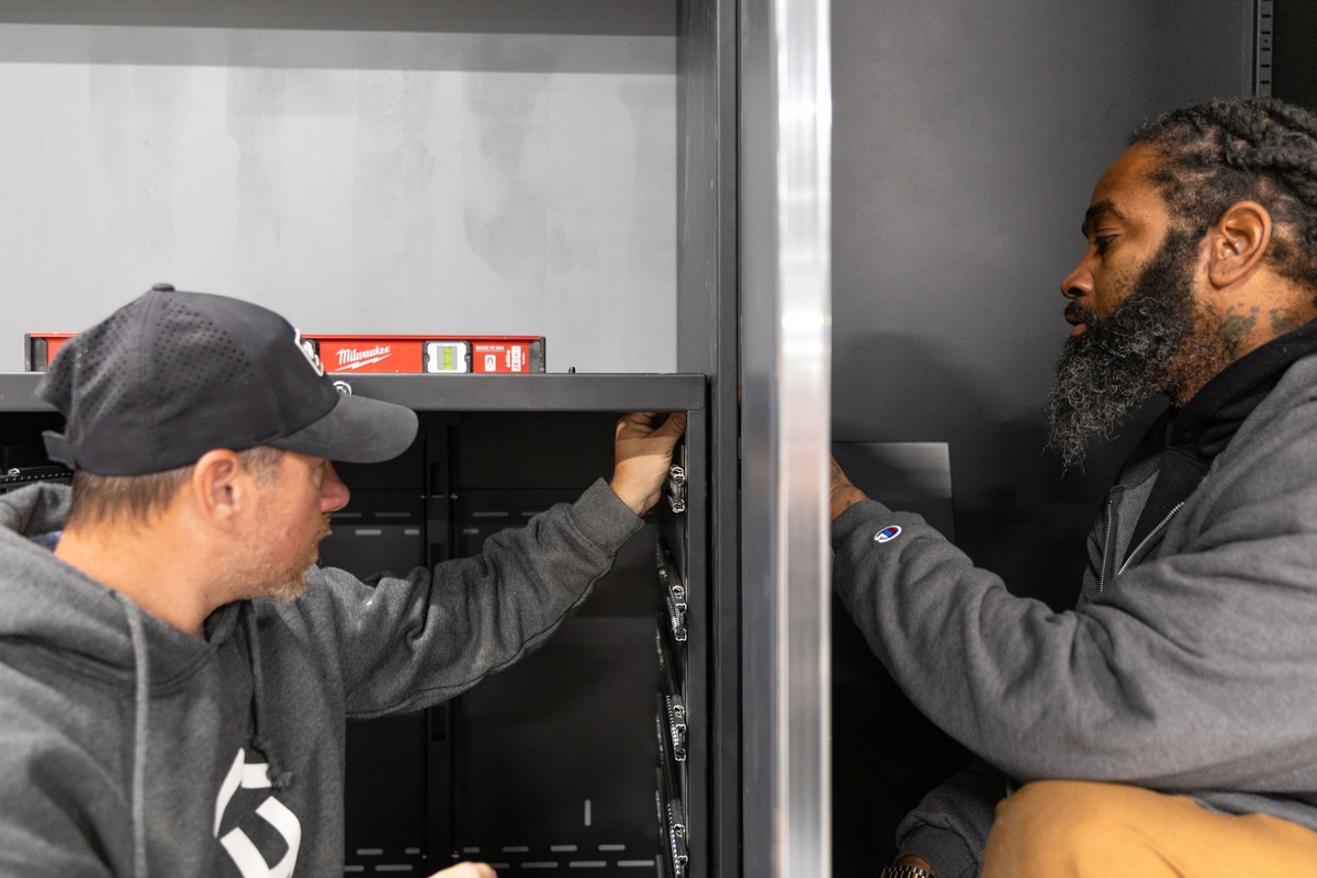 garage cabinet installation