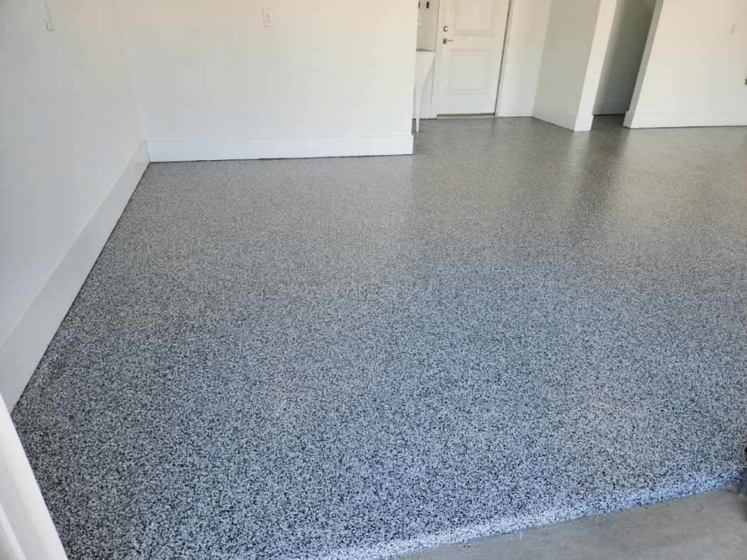Polyaspartic garage floor coating
