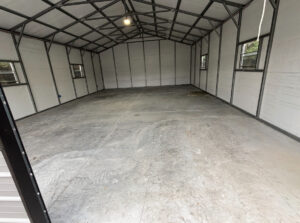 bare garage concrete