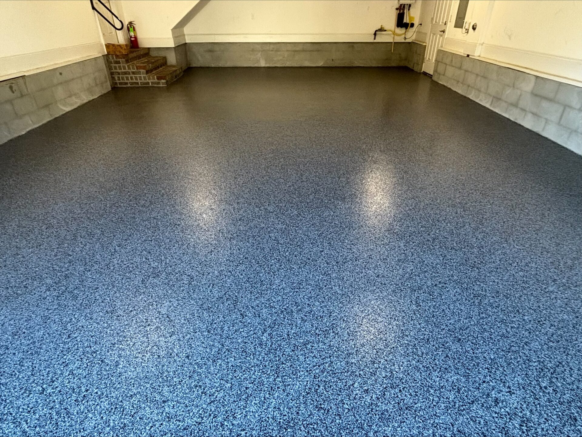 polyaspartic coated garage