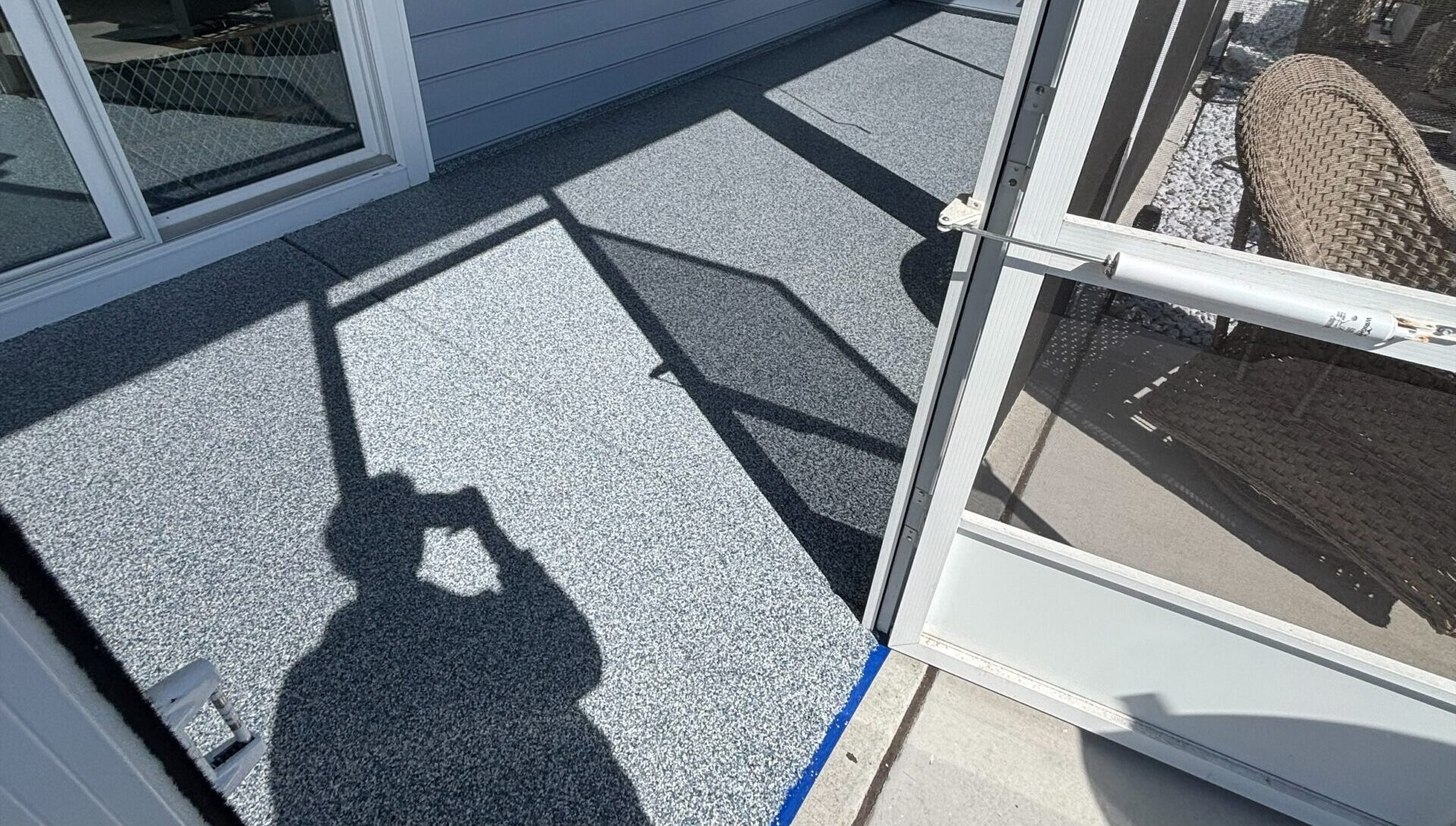polyaspartic coated patio