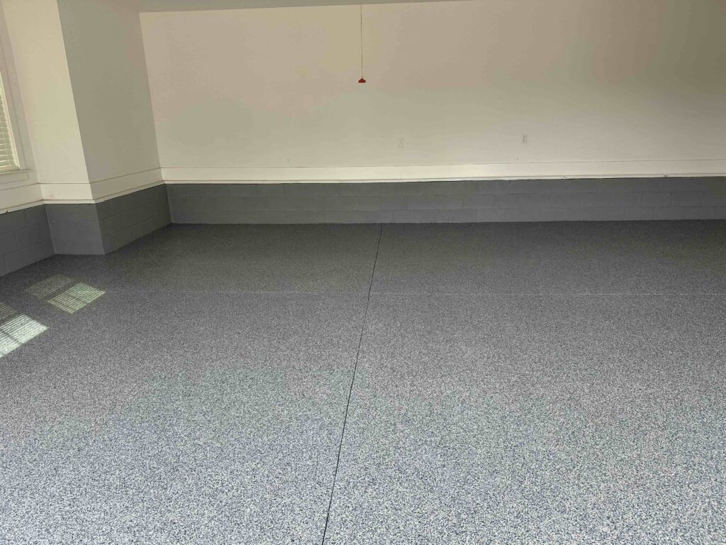Garage Floor Coating in the color Midnight Gray