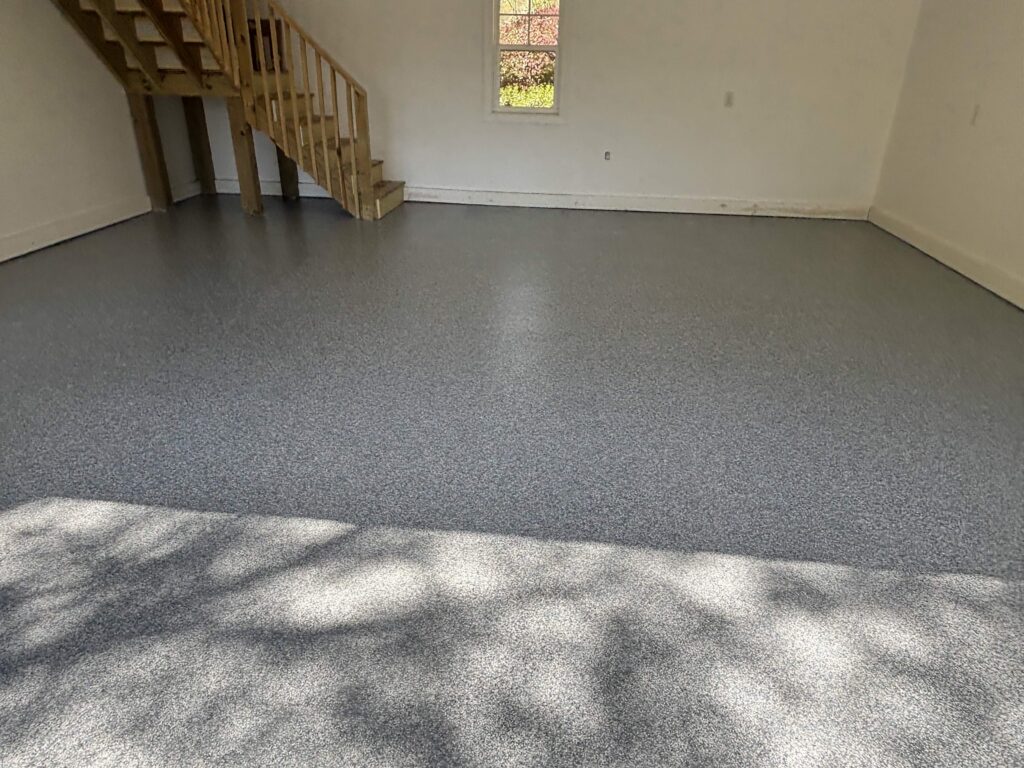 Garage Floor Coating in the color Pewter