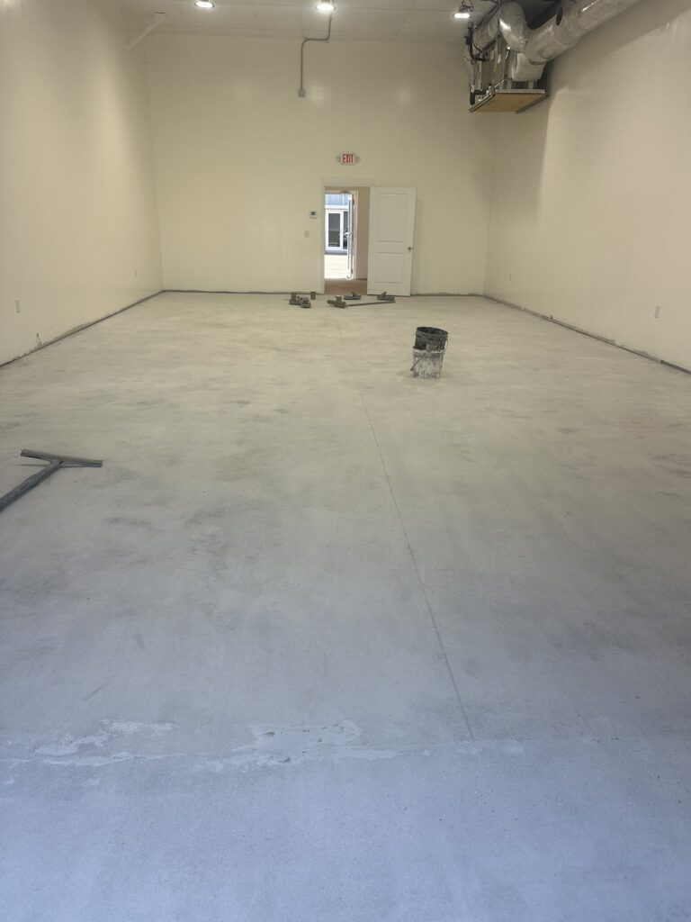 before concrete coating in carolina beach
