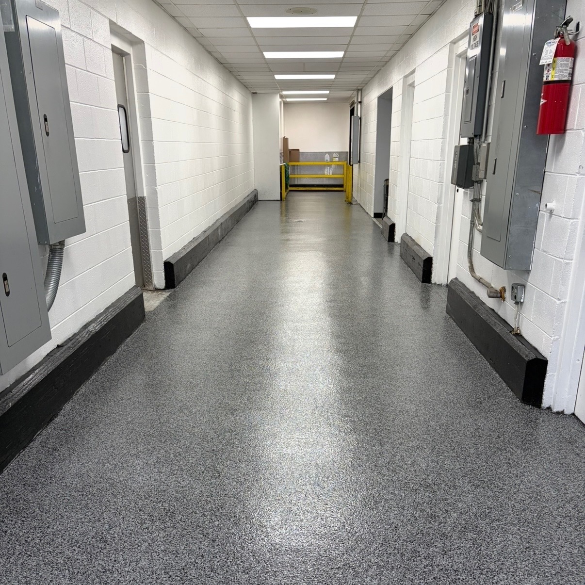 commercial concrete coating after in Leland