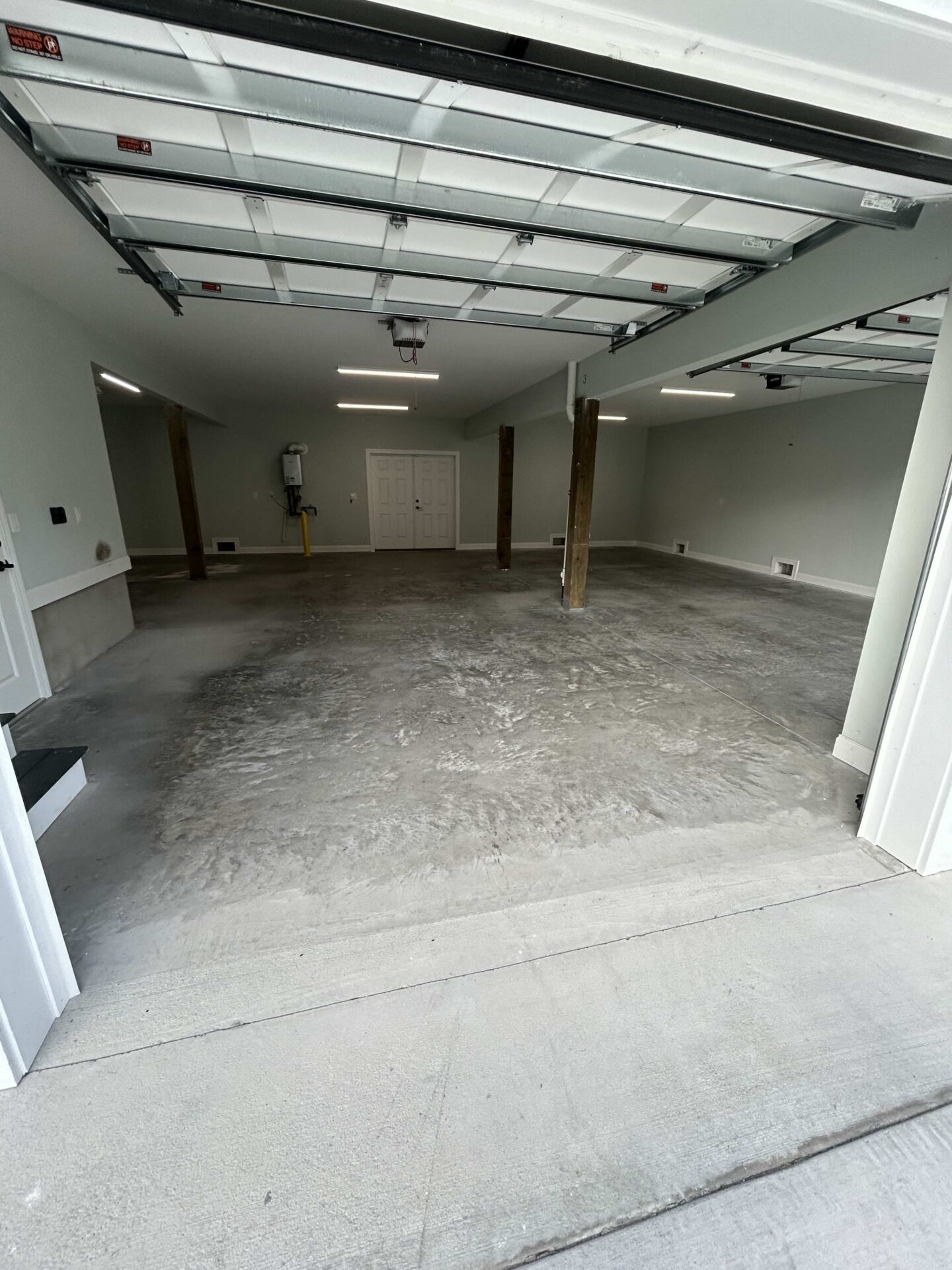 bare garage concrete