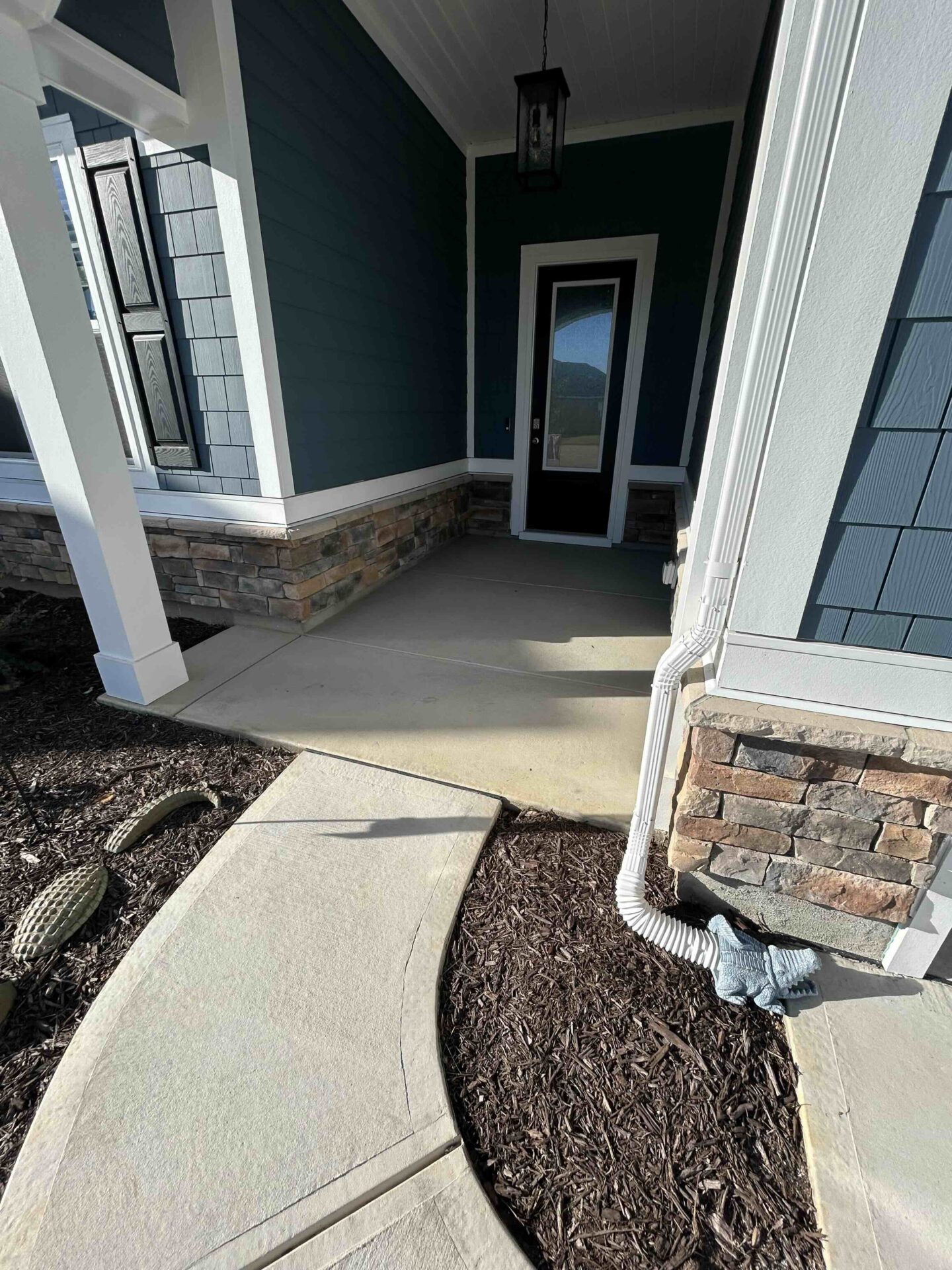 bare porch concrete