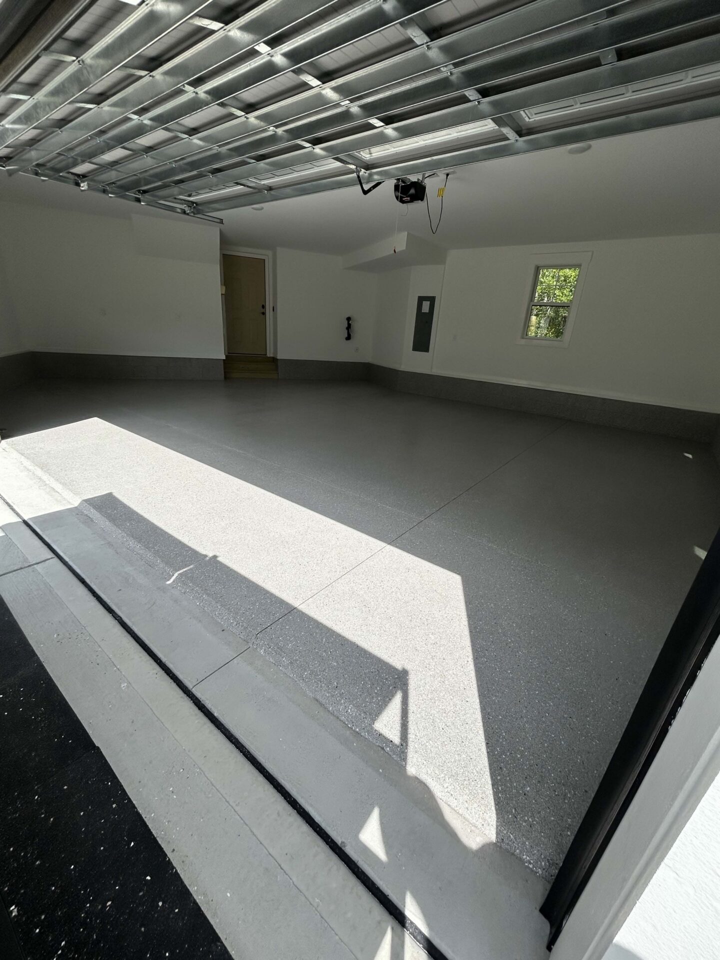 polyaspartic coated garage