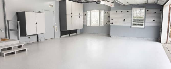 Finished garage