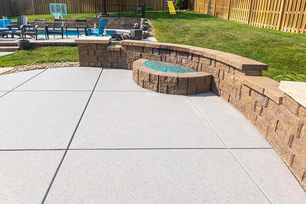 new outdoor patio flooring | Hello Garage