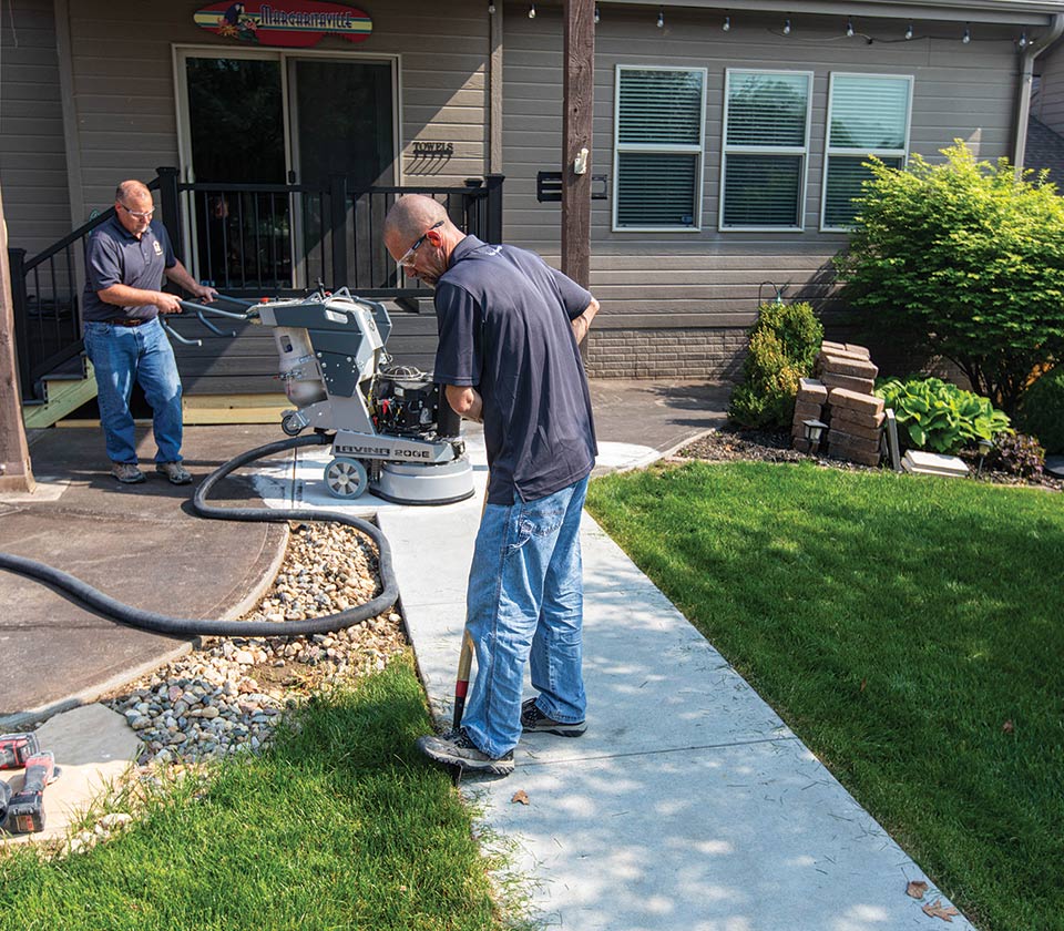 Prepping exterior surface