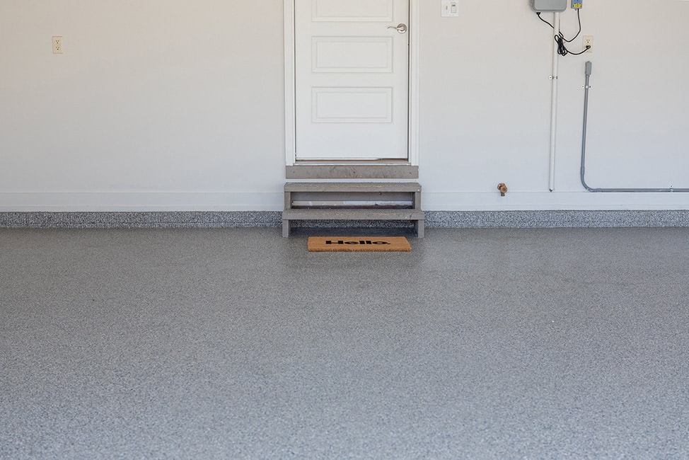 garage with new garage floor coating | Hello Garage