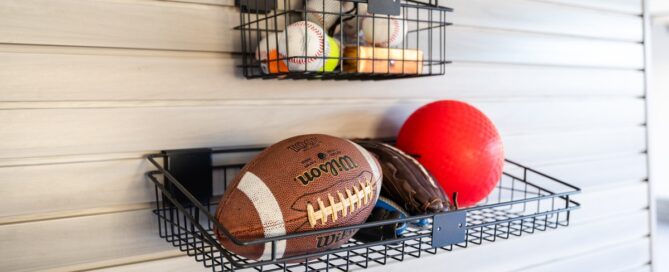 Slatwall with football
