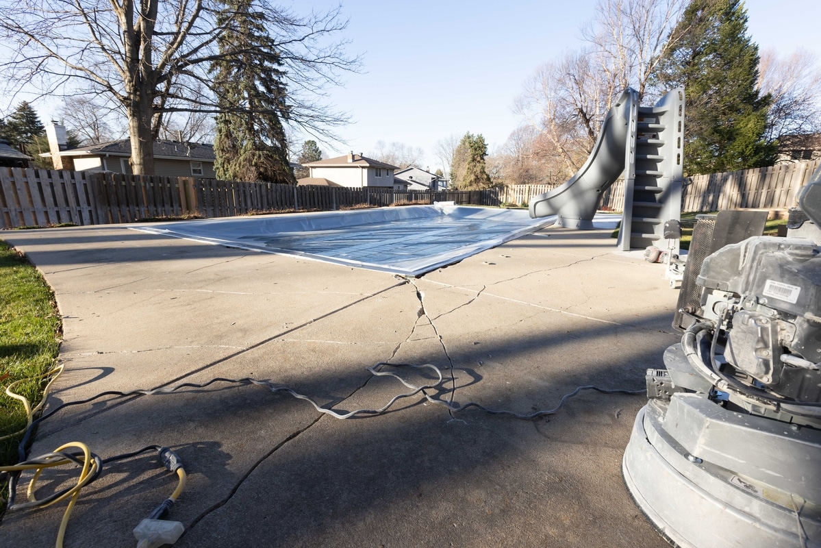 Cracked Pool Deck