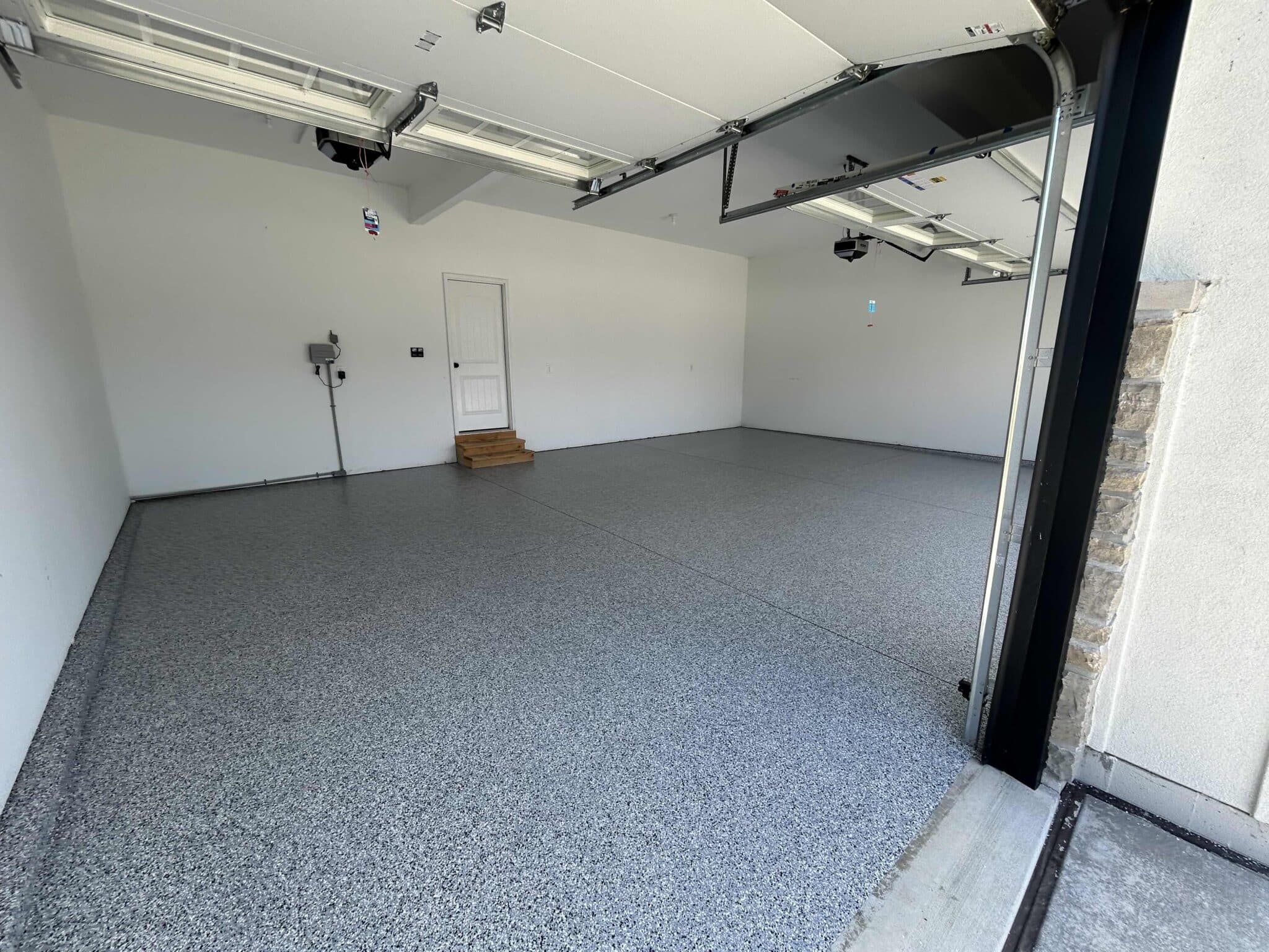 3_STL_Garage_0811_MidnightGray_Chesterfield_A midnight gray garage floor coating