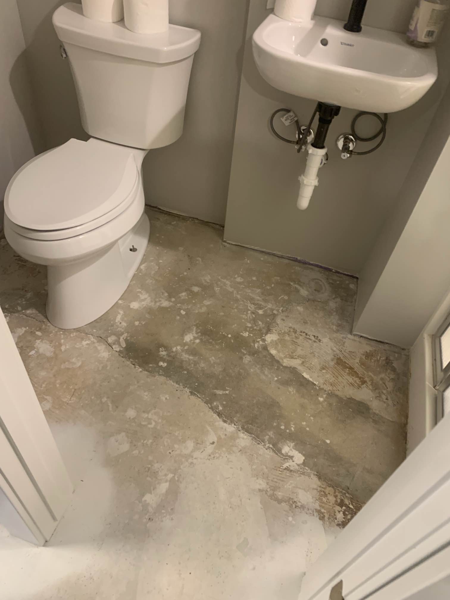 Basement Bathroom Floor