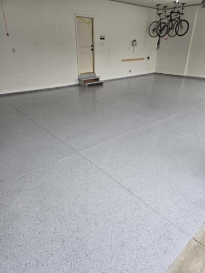 PearlInstall Pearl colored polyaspartic garage floor