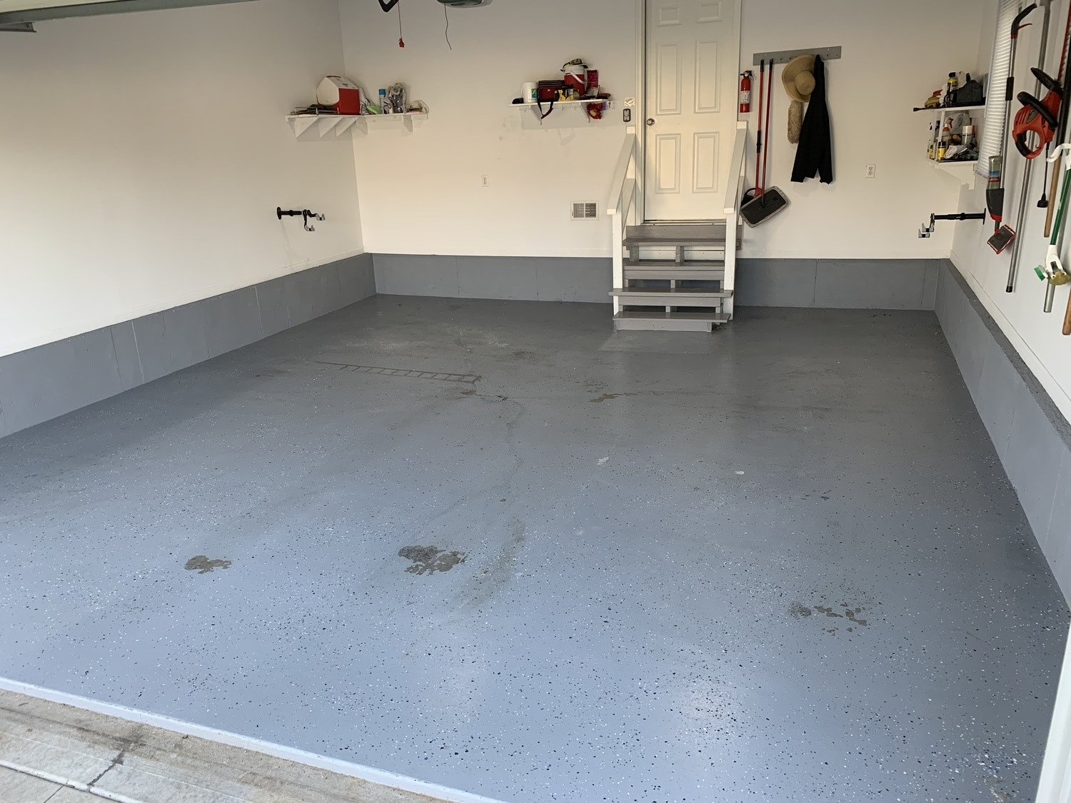 Garage before and after