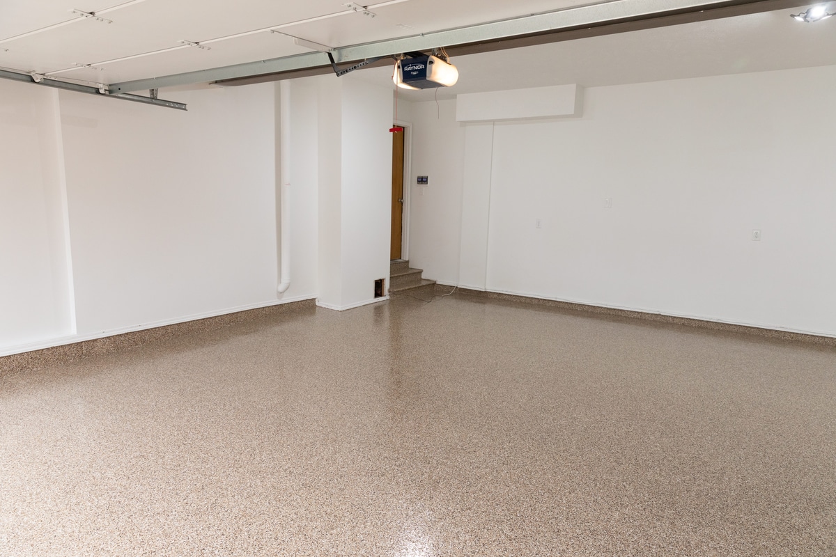 taupe garage floor coating