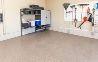 hazel garage floor with storage