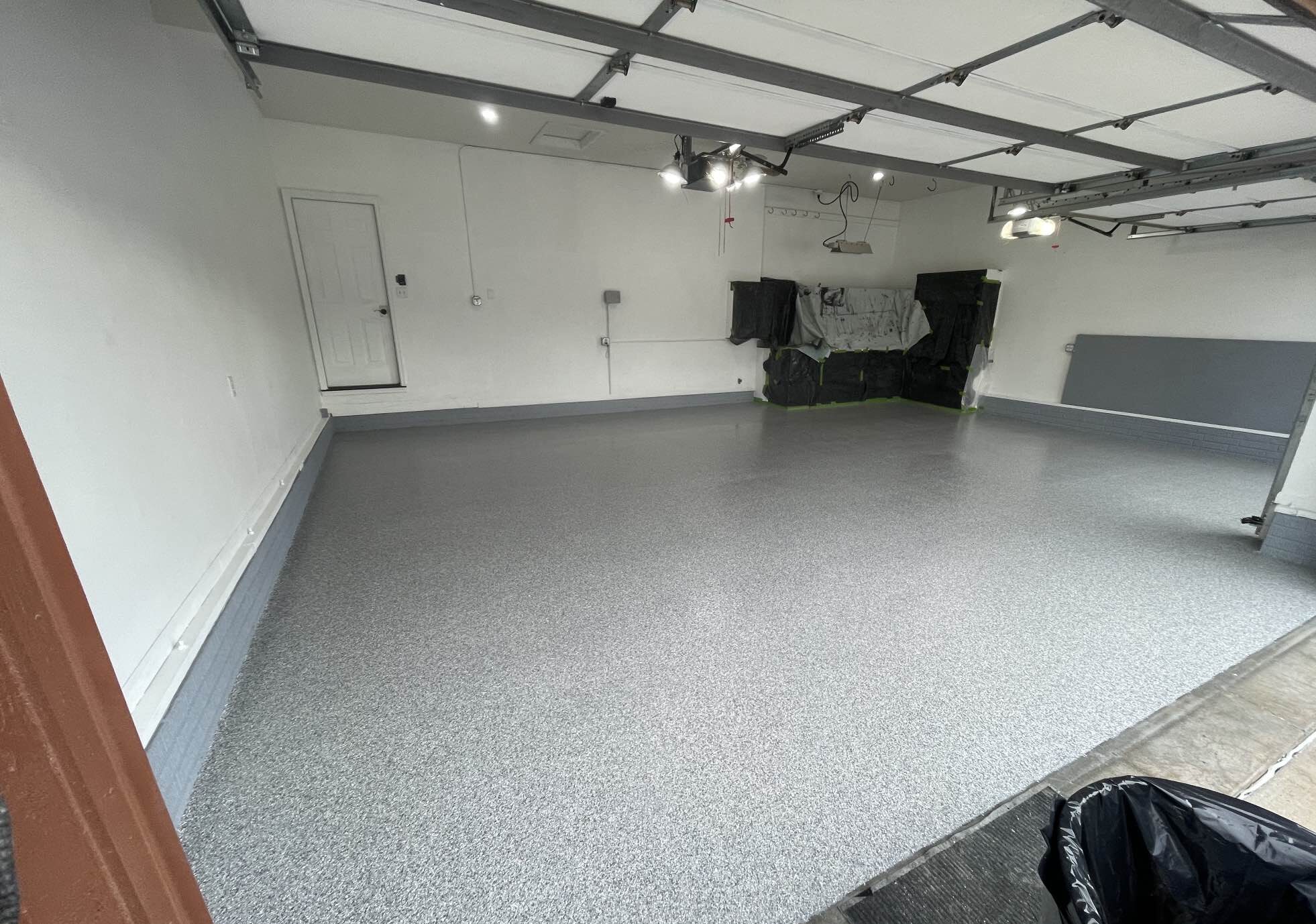 new Pewter polyaspartic floor coating