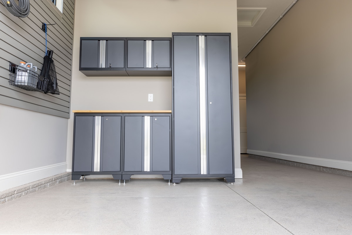 locker cabinets in garage