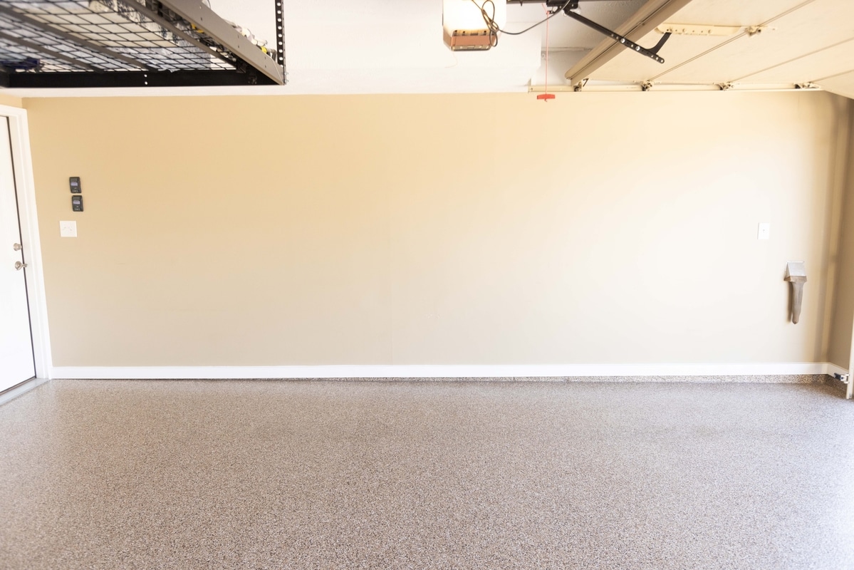 garage with baseboard