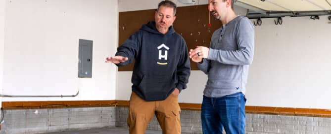 install crew meeting with homeowner