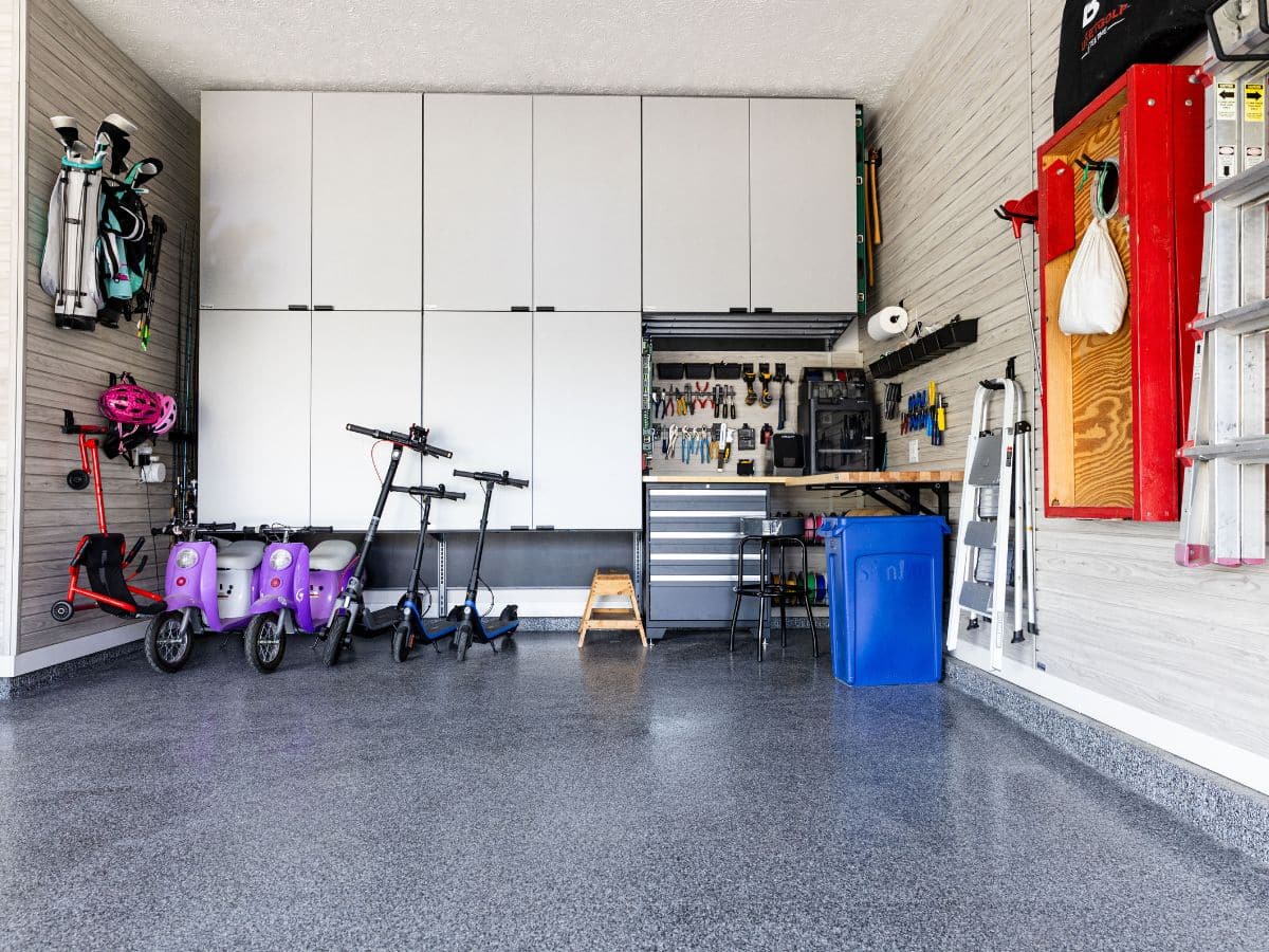 garage cabinets and slatwall